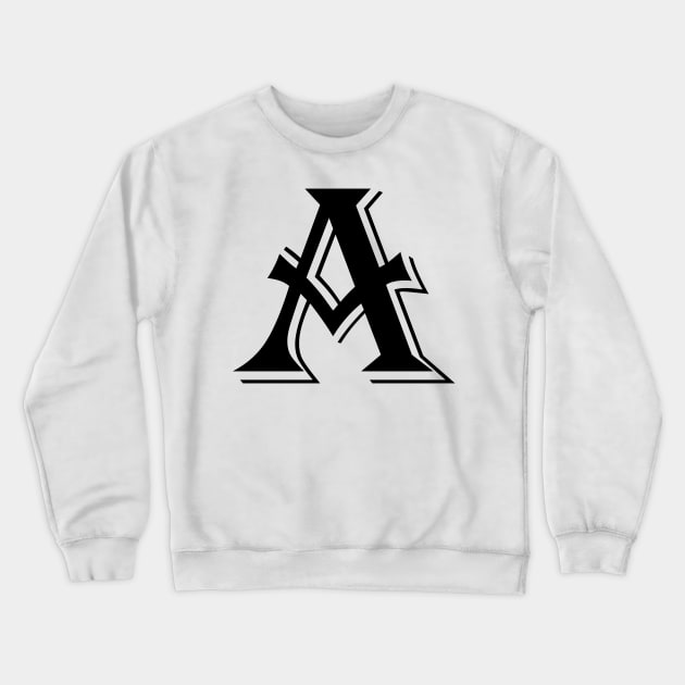 Black letter A in vintage style Crewneck Sweatshirt by Classical